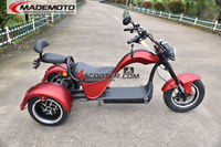 4000W güçlü e scooter yağ lastik hareketlilik motosiklet çift motorlu üç 3 tekerlekli elektrikli scooter yetişkin için