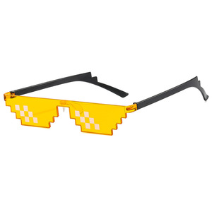 PARTYMENT Lunettes Pixel Thug Life à <span class=keywords><strong>obturateur</strong></span>, très vendues, pour fêtes, événements promotionnels, carnaval, bar, club, motif mosaïque noire - Product Image 3