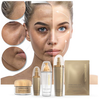 Ensemble de produits de soin de la peau pour le visage Anti-âge Lotion tonique Crème pour le visage Sérum Cosmétique Kit de soins de la peau