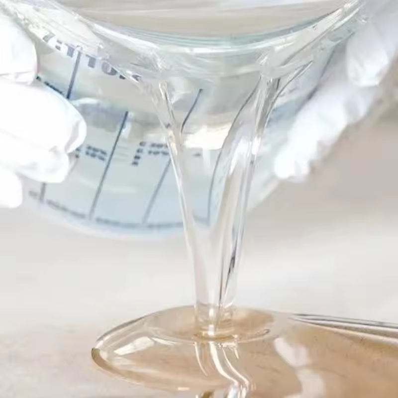 Cuerpo viscoso transparente