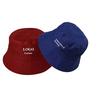 Custom Logo Unisex <b>Sunscreen</b> Fisherman Hat Basin Hat Printing Advertising Fishing Polyester Cotton Four Seasons Cap - Product Image 1
