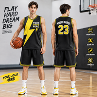 Set Jersey Basket Sublimasi Custom 160g Pro Mesh Cepat Kering Seragam Basket Tim All-Star dengan Celana Pendek