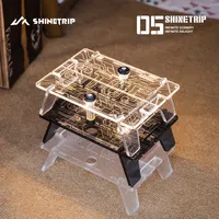 Table pliante de camping ShineTrip, en plastique, multifonctionnelle, portable, pour l'extérieur
