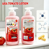 Lotion corporelle éclaircissante et hydratante à la tomate AHA, best-seller, riche en vitamines et en nicotinamide, 500 ml