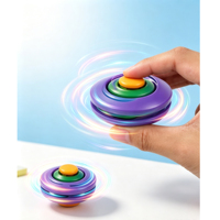 Gyroscope Rotatif Déformable en Silicone, Boîte Cadeau 360.Press Spin, Fidget Spinner Mécanique de Bureau, Kinétique Anti-Stress pour Adultes et Enfants