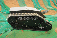 Guoxing 880t plate-forme de robot intelligente télécommandée tout terrain piste de véhicule à chenilles ugv haute charge utile châssis de robot sur chenilles