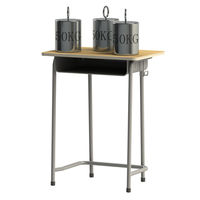 Chaises et tables d'école primaire de Roumanie, mobilier de classe en bois, ensemble de bureaux pour élèves