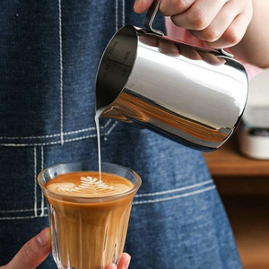 ถ้วยทำฟองนมจากอิตาลีขนาด350มล. เหยือกทำจากสเตนเลสสตีล304คมขนาดเล็กสำหรับร้านกาแฟ - Product Image 1