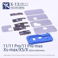 MiJing Z20 Pro 14IN 1 Luminaire Pour iPhone X-13 pro max Couche Intermédiaire Carte Mère À Souder Rebillage Plate-Forme Avec Pochoir