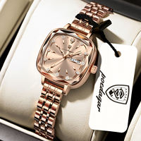 Montres pour femmes Poedagar 509, luxe, diamants, étanches, mode, acier inoxydable, quartz, cadeau pour filles, usage quotidien