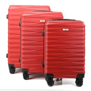 Fabbrica OEM 3 pezzi Set di valigie in ABS da viaggio 20 24 28 pollici Set di valigie da lavoro di buona qualità bagaglio a rotelle su ruote