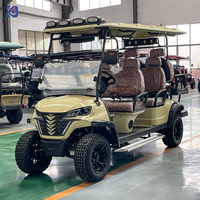 Voiture de golf électrique tout-terrain CAMPTRL Custom Lifted 6 places, buggy de golf 72V avec batterie au lithium, voiture de club de luxe