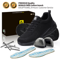 Zapatos de Seguridad GUYISA, Ligeros y Cómodos, para Hombre, con Puntera de Acero, Antiaplastamiento, Antipinchazos y Puntera Ancha