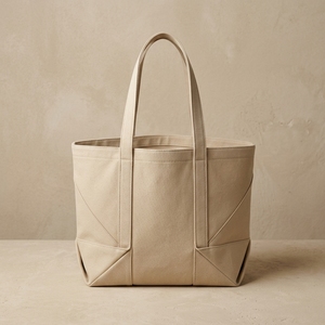Custom logo Popular Fashion Heavy Duty <b>Large</b> Personalized Eco Wholesale Summer Shopping Cotton Canvas Tote <b>Bag</b> with Pocket - Product Image 2