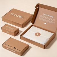 Boîtes d'expédition en carton personnalisées imprimées avec des boîtes d'expédition écologiques pour vêtements, chaussures, cadeaux, artisanat, emballages