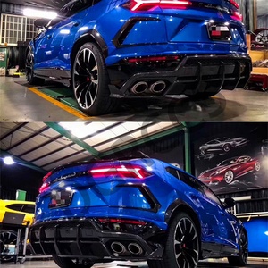 Convient pour l'Urus SUV : Enjoliveurs de pare-chocs arrière, diffuseur arrière et lèvre arrière en fibre de carbone de haute qualité 2018-2021 - Product Image 4