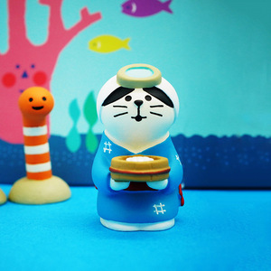 Cute Japanese Style Zakka Cat Resin Ornament Cartoon Animal Shape Handmade Home Decoration Desktop Craft - Product Image 4