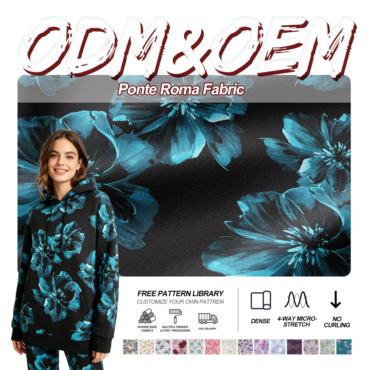 Soft Drape Rayon Nylon Jersey Knit Printed Fabric for Lightweight Womenswear and Resort Shirt Wide Leg Pants Custom Print Supply