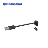 Conector de Cable de alimentación magnético, 4 pines, 2,54mm, tipo T, PCB, macho y hembra, Pogo