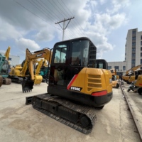 Mini-excavatrice Sany SY60C d'occasion en promotion, 6 tonnes, faible nombre d'heures de travail, haute qualité, expédition rapide, peinture d'origine, petit équipement de terrassement