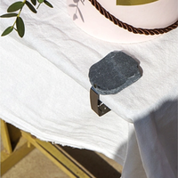 Pendentif de table rectangulaire classique en pierre, couleur unie, durable, personnalisé, marque JINXING, accessoires de table uniques, vente en gros