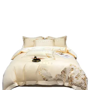 面料顺滑固体平纹染色彩棉安装法兰绒桌布床罩被子床上用品套装的价格
