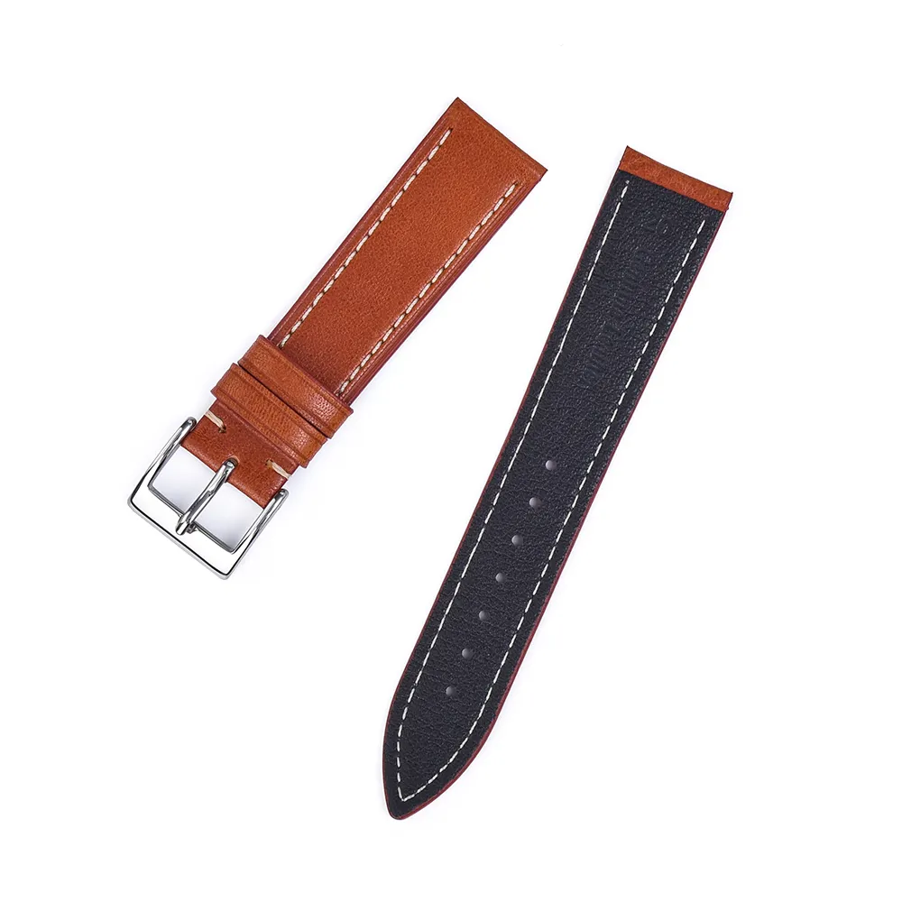 JUELONG Quick Release Leather Watch Bands Handmade Vegetable Tanned Calfskin Vintage Genuine Leather 20mm 22mm Watch Straps