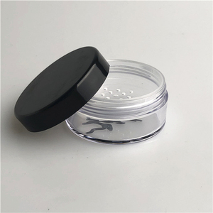 Nắp màu đen mới trong suốt lọ bột lỏng 10g 30g 50g với lưới cách ly di động để tách và đóng gói. - Product Image 1