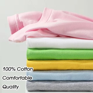 Camiseta de Algodón Orgánico con Cuello Redondo de Talla Grande Lisa Oversize de Alto Gramaje para Hombre con Logo Impreso Personalizado - Product Image 2
