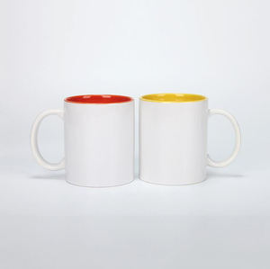 Tazza in bianco a sublimazione in ceramica da 11 once in vetro tazze da caffè diritte tazze da caffè con manico rotondo tazza di colore interno carino 36 pezzi <span class=keywords><strong>Per</strong></span> ogni colore - Product Image 4