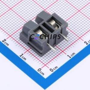 MX360-7.5-02P-GY01-Cu-Y-A Screw Terminal Block Through hole Component (THT),P=7.5mm Connector 1x2P 7.5mm Gray Through Hole - Product Image 2