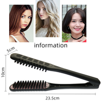 Brosse à cheveux lissante peigne professionnel en forme de V peigne à Clip outils de coupe de cheveux