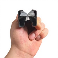 Profil de fixation robuste en acier galvanisé pour film de serre, type canal gothique, 1,2 mm, pour usage agricole