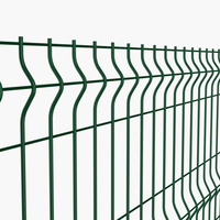 Panneau de clôture 3D incurvé à installation simple, en treillis soudé pour jardin