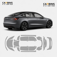 Film de protection de voiture Carbins TPU PPF pré-découpé pour Tesla Model Y S, film de protection de voiture résistant aux rayures 7,5 mil, garantie 10 ans