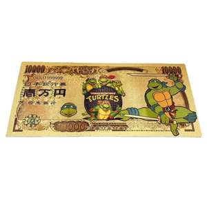 忍者神龟纪念钞票金钞硬币塑料硬币金箔钞票礼品收藏 - Product Image 4