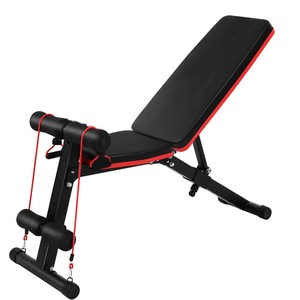 Panca Pieghevole per Sollevamento Pesi e Addominali, Attrezzatura per <span class=keywords><strong>Allenamento</strong></span> Domestico e Palestra - Product Image 1