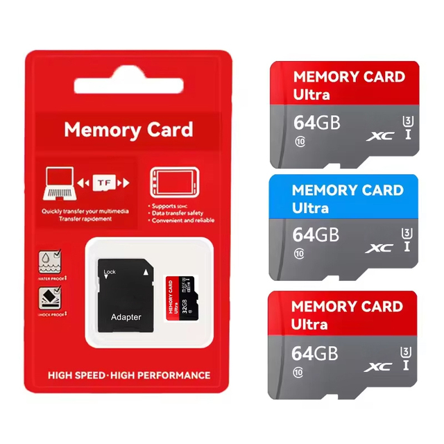 For SanDisk Genuine for  Card 100% Authentic C10 A1 TF Memory Card 32GB 128GB 16GB 512GB 64GB in Plastic Variety Sizes A