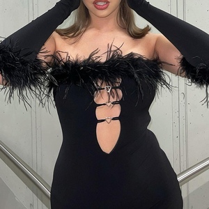 ชุดเดรสเซ็กซี่ของผู้หญิงแขนยาวแบบโปร่ง - Product Image 5