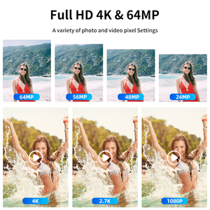 Retro Cổ Điển 4K 64MP HD Không Thấm Nước Máy Ảnh Với Ip68 5M Không Thấm Nước Tự Động Lấy Nét 16X Zoom Kỹ Thuật Số Dưới Nước Máy Ảnh Cho Lặn - Product Image 3
