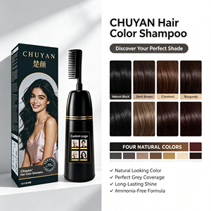 สีผมชูยาน ปราศจากแอมโมเนีย ปกป้องหนังศีรษะ สูตรอ่อนโยน สำหรับร้านเสริมสวยมืออาชีพ ได้รับการรับรองมาตรฐาน CE  ขั้นต่ำในการสั่งซื้อน้อย - Product Image 1