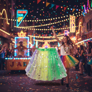 <span class=keywords><strong>Jupe</strong></span> <span class=keywords><strong>tutu</strong></span> superposée à paillettes pour femmes, <span class=keywords><strong>jupe</strong></span> <span class=keywords><strong>tutu</strong></span> élastique pour adultes pour le <span class=keywords><strong>carnaval</strong></span> de Mardi Gras, costume de fête - Product Image 2