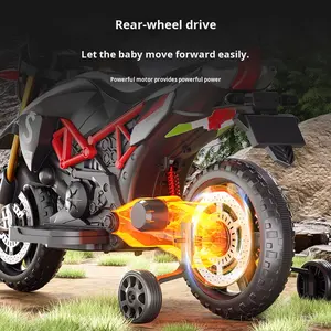 Très Grande <span class=keywords><strong>Moto</strong></span> Électrique Tout-Terrain à Deux Roues Rechargeable pour Enfants Garçons et Filles à Chevaucher pour le Plaisir - Product Image 4