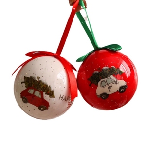 Décorations <span class=keywords><strong>de</strong></span> Noël imprimées personnalisées pour l'extérieur Boule d'ornements d'arbre Pendentif Boules en mousse Impression personnalisée <span class=keywords><strong>de</strong></span> luxe - Product Image 5