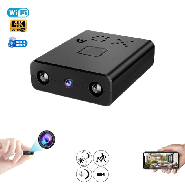 4K Night Vision Security Cameras for Home Wireless WiFi Remote Mini Cctv Camera
