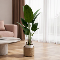 Arbre à bananes artificiel réaliste, plante artificielle, décoration d'arbre à bananes artificiel pour l'intérieur, la maison, le bureau, l'hôtel et le restaurant, verdure