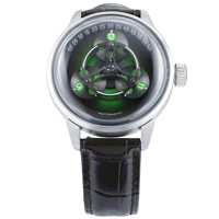 Montre mécanique pour homme à mouvement squelette, bracelet en cuir, vente en gros d'usine personnalisée
