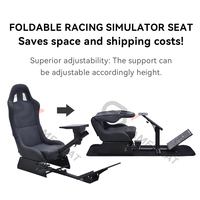 Simulateur de course pliable GY014, cockpit de jeu de simulation de course, chaise de simulateur de conduite pour PC Logitech G25 G27 G29 Thrustmaster Playstation