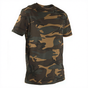 Camiseta de Manga Corta para Hombre, 100% Algodón Pakistaní, Estampado de Camuflaje, Transpirable, de Secado Rápido, Corte Holgado, Personalizable, para Verano - Product Image 1