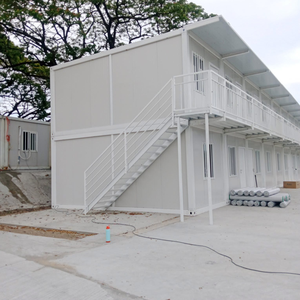 Casa Contenedor Prefabricada Moderna Personalizada de 20 Pies, Desmontable, Diseño de Dos Pisos, Tipo Dúplex, Panel Sándwich, Oficina en Jiangsu - Product Image 3